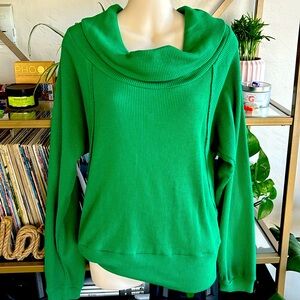 New Without Tags Pilco Angie Anthropologie Thermal Cowl Neck Top Small $79 Boho